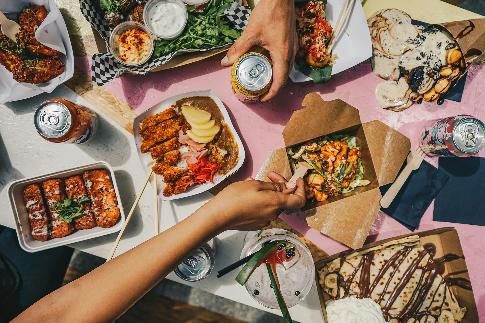 Banner con comida